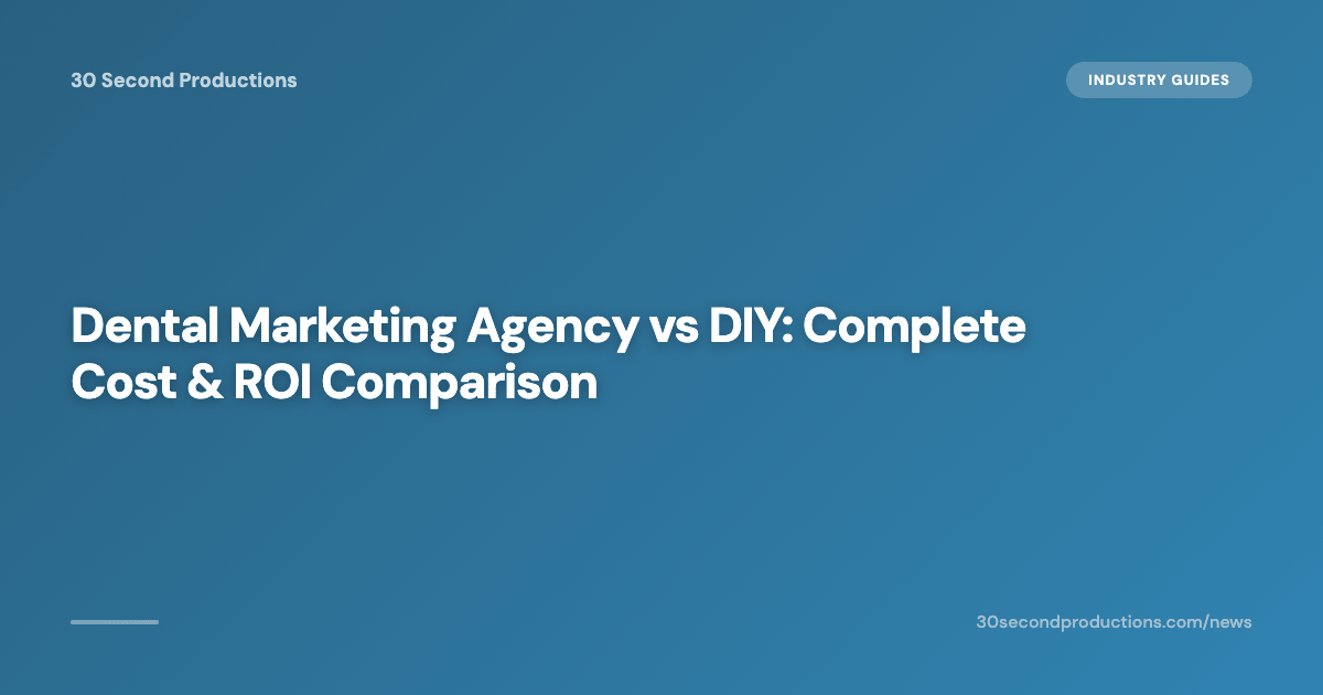 Zahnarzt-Marketing-Agentur vs. Eigenregie: Kompletter Kosten- und ROI-Vergleich