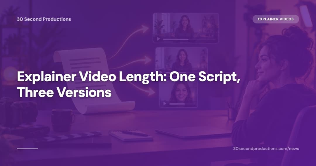 One script cut into three explainer video versions of different lengths