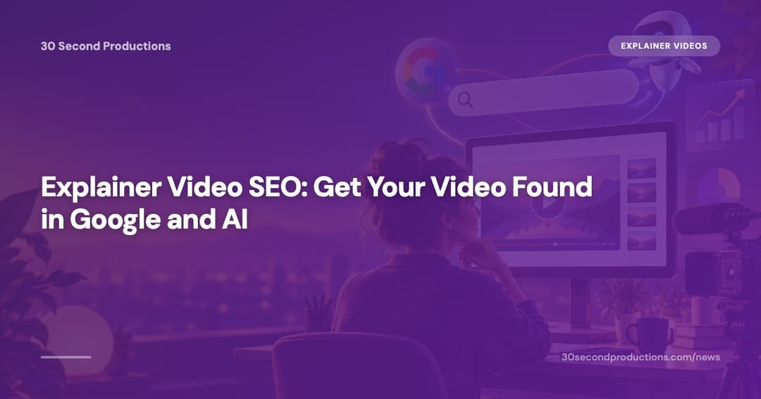 Small-business owner checking that their explainer video shows up in search results