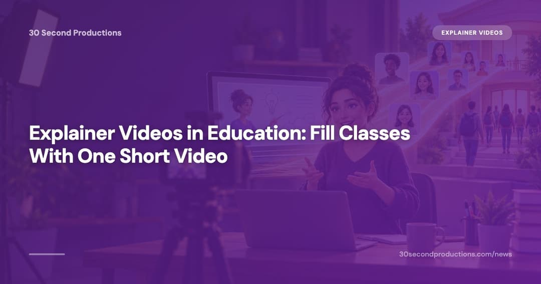 A parent and child watch a short enrolment video on a tablet at a small tutoring centre