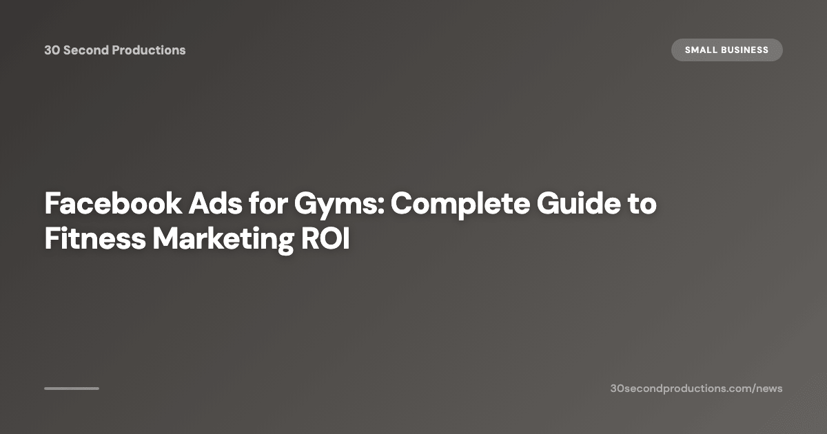 Facebook Ads für Fitnessstudios: Der komplette Guide zum ROI im Fitness-Marketing