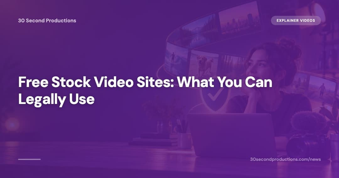 Small business owner checking the licence on free stock video clips before using them