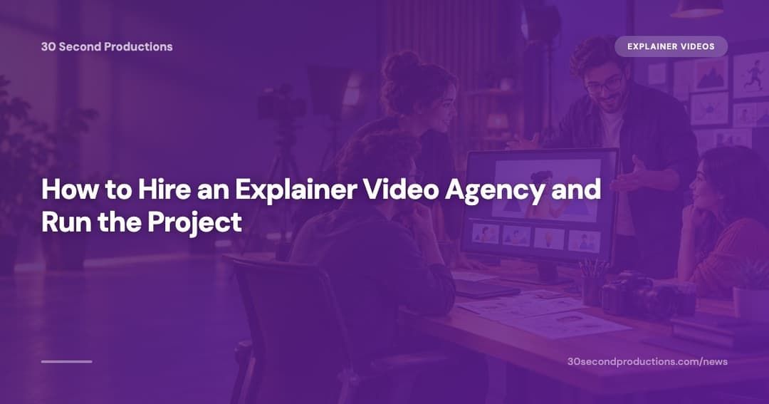 Small-business owner reviewing a one-page brief before hiring an explainer video agency
