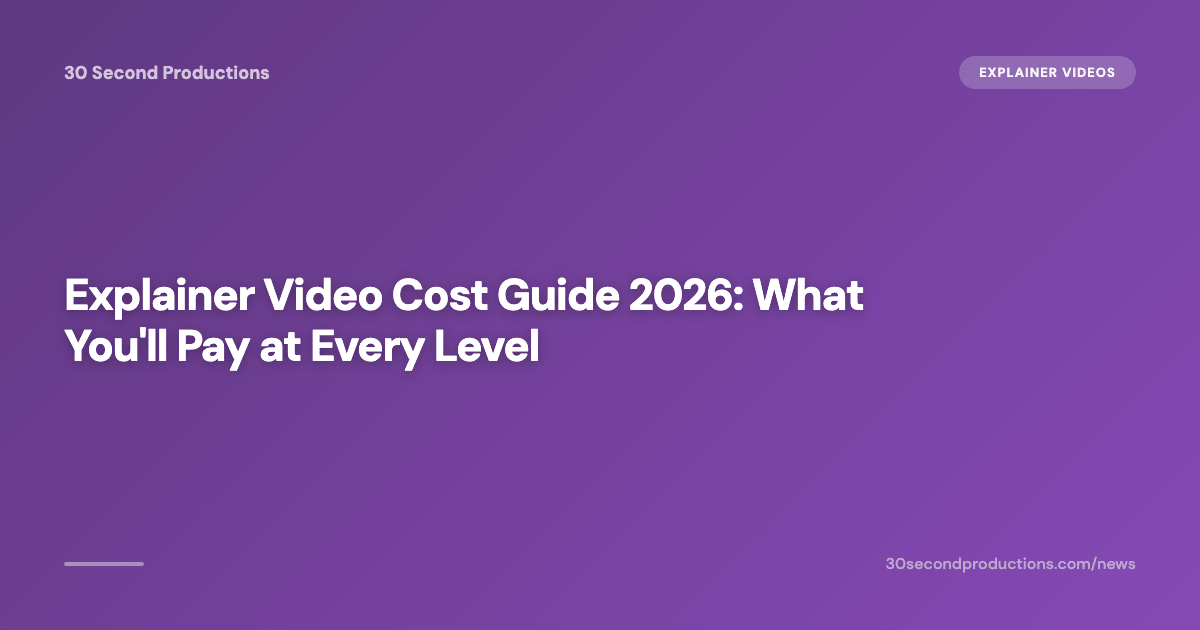 Small business owner reviewing explainer video cost options on a laptop