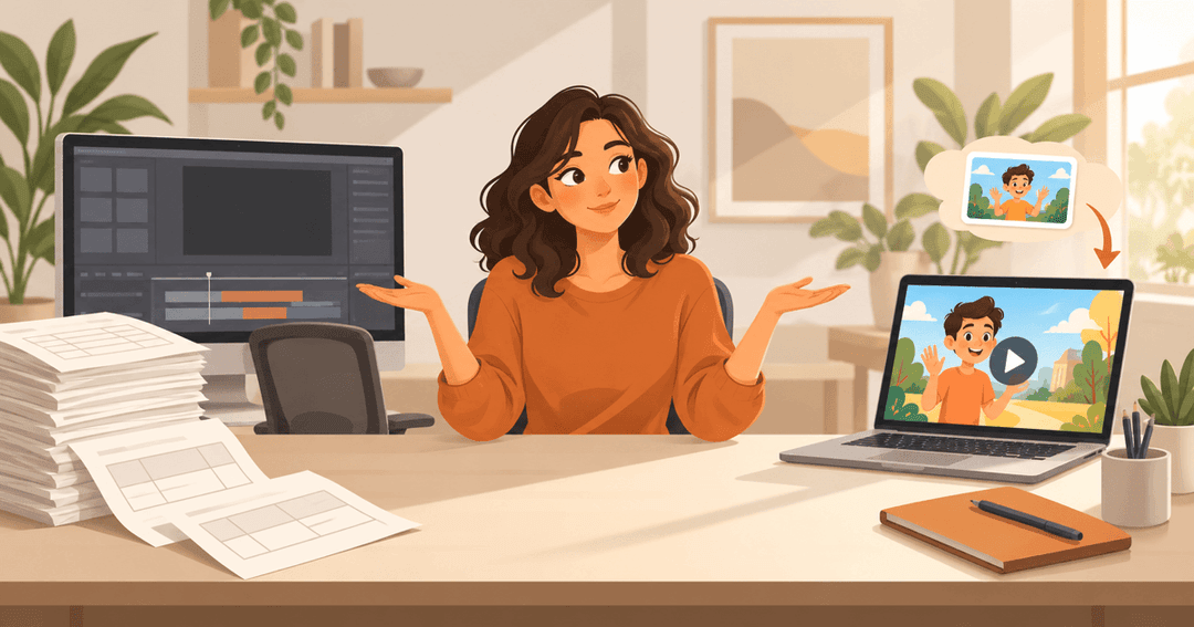 Owner comparing the cost of an in-house editing desk with an outsourced animated explainer video