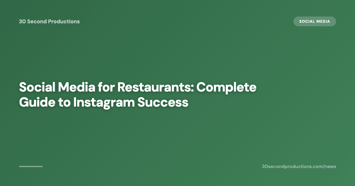 Social Media für Restaurants: Der komplette Guide für Instagram-Erfolg