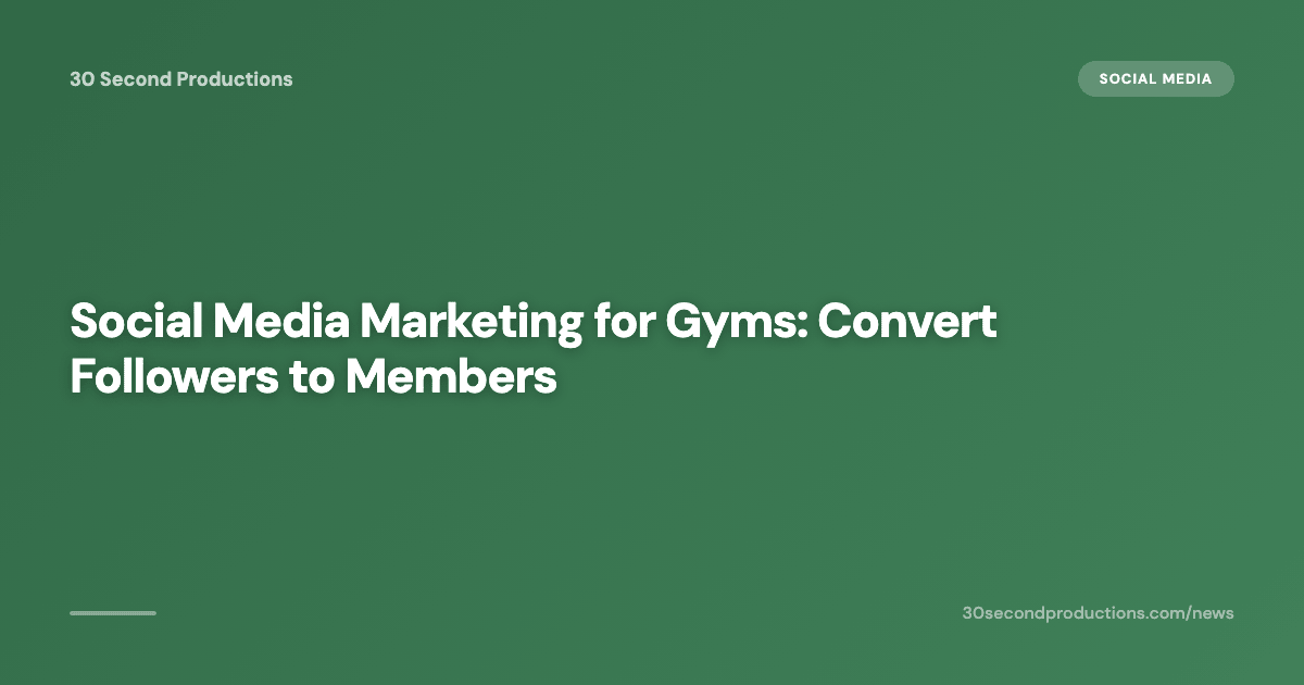 Social Media Marketing für Fitnessstudios: Follower zu Mitgliedern machen
