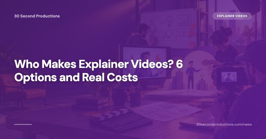 Small business owner comparing different explainer video provider options