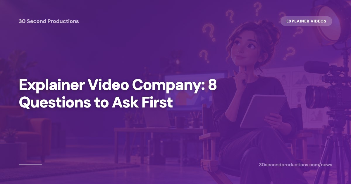Propriétaire de petite entreprise consultant une liste de questions avant d'engager une entreprise de vidéo explicative