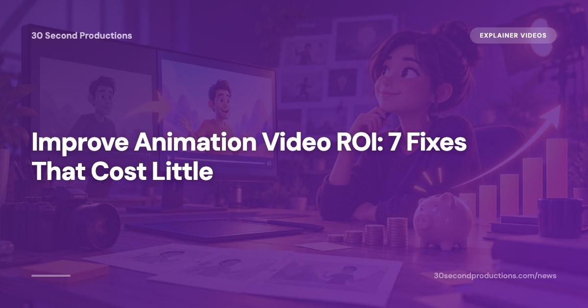 Illustration eines Unternehmers, der einen Videoplayer an eine bessere Stelle auf seiner Website verschiebt