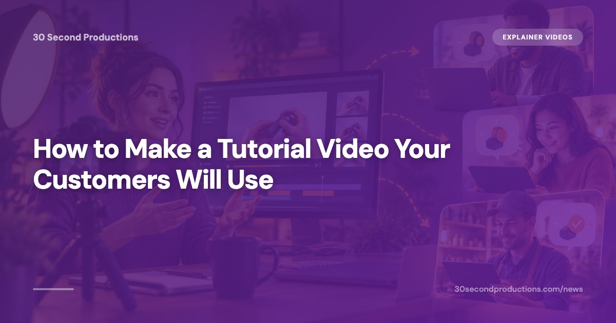 Dueño de un negocio grabando un vídeo tutorial de sus manos con el móvil en un trípode sobre un mostrador